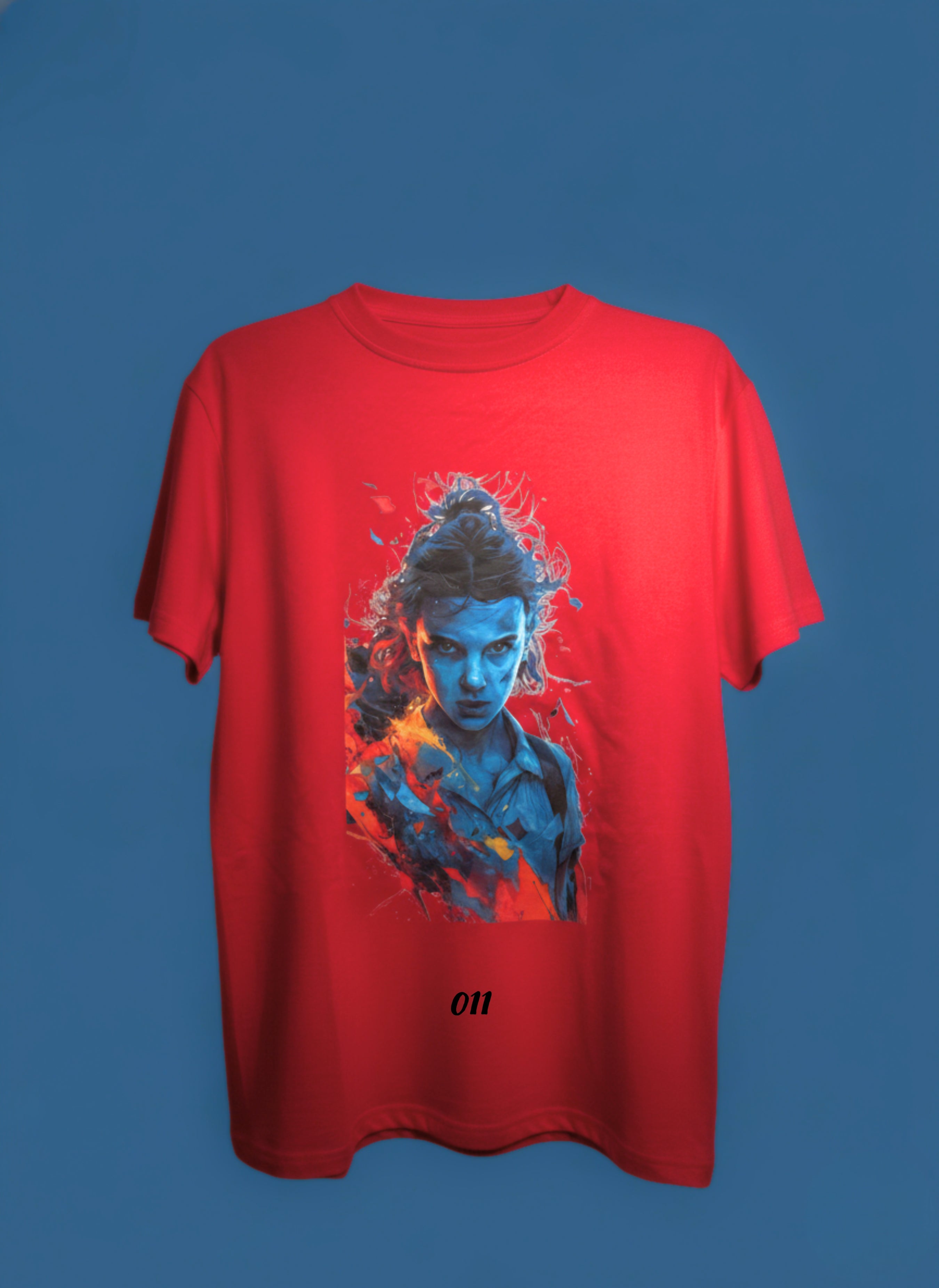 Stranger Things Red Graphic Oversized T-Shirt