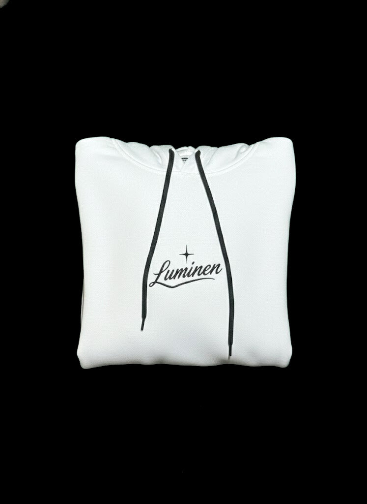 White Hoodie F1 Edition.