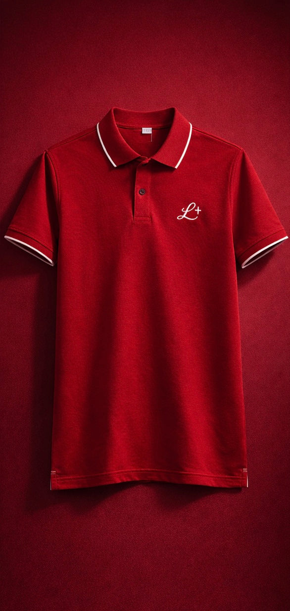 Luminen Signature Polo — Heather Red (Sustainable Edition