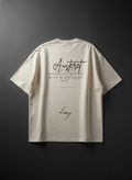 Austeret Oversized T-Shirt – Beige | Premium Minimal Streetwear