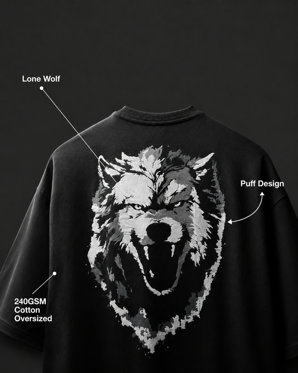 Lone Wolf Oversized Tee
