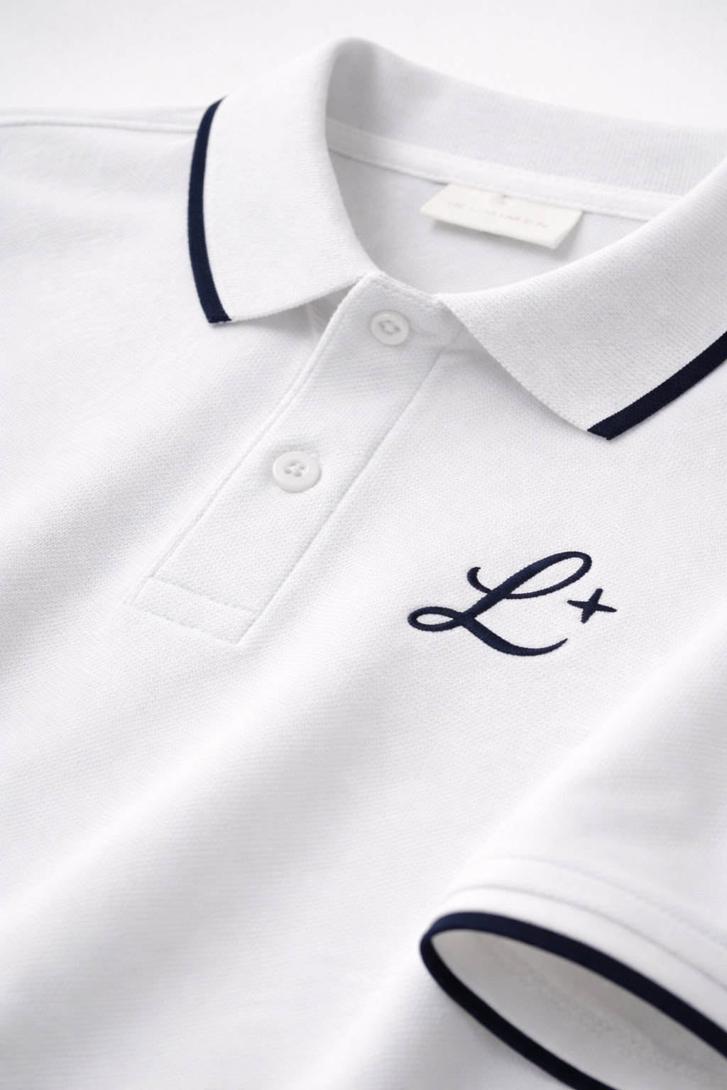 Luminen Signature Polo — Pearl White