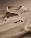 Luminen Signature Polo — Sustainable Beige