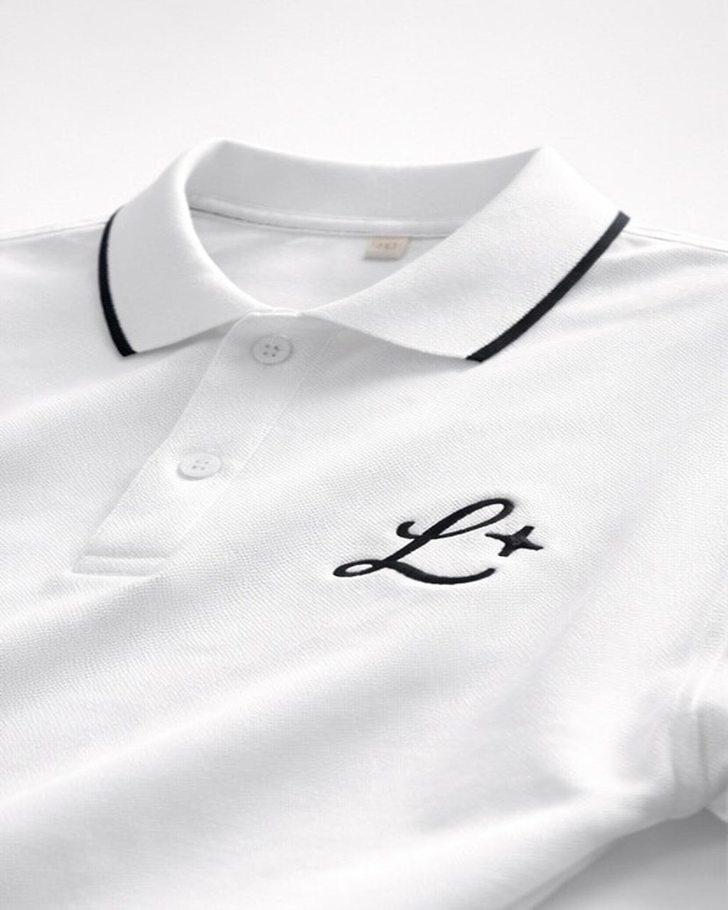 Luminen Signature Polo — Pearl White