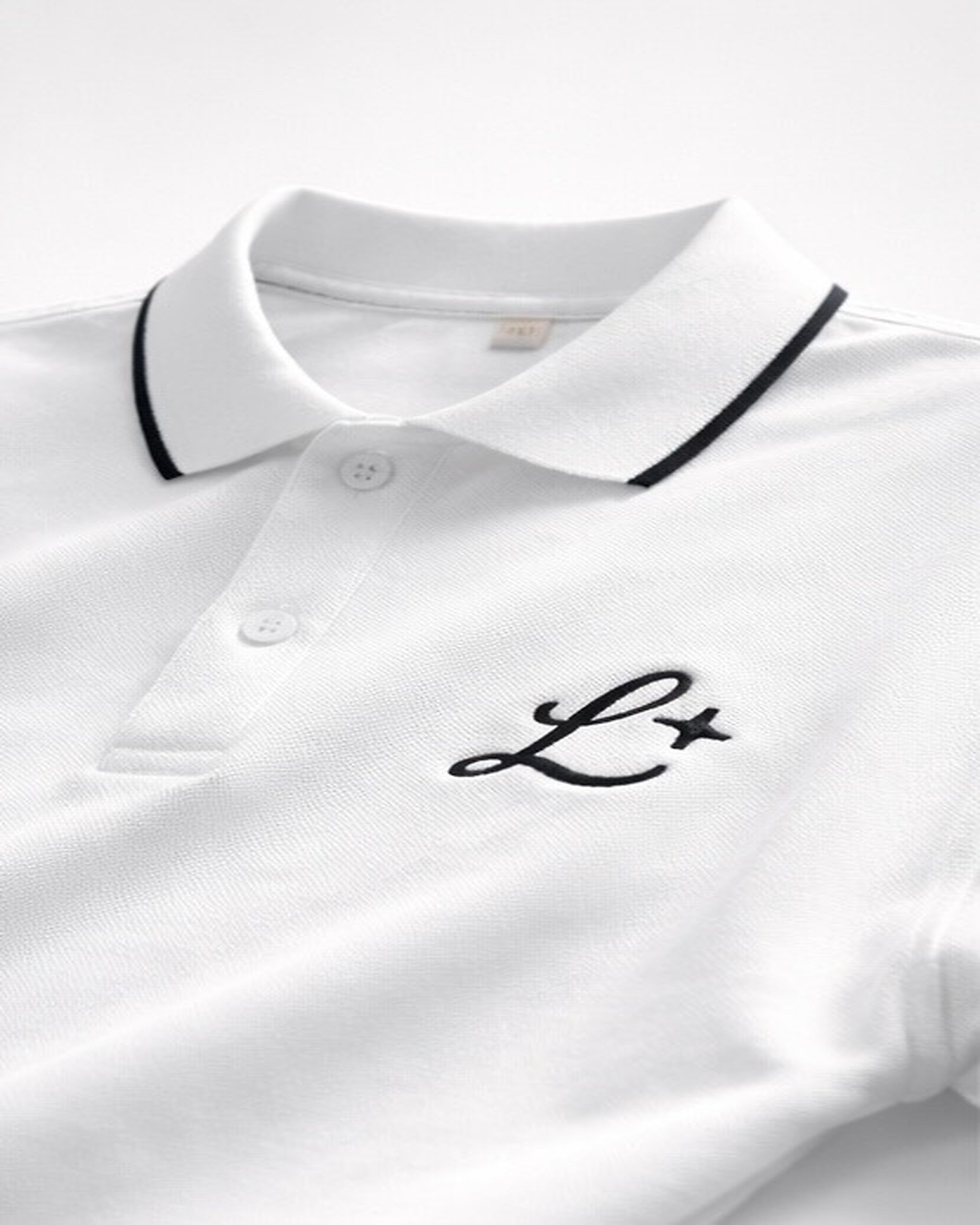 Luminen Signature Polo — Pearl White